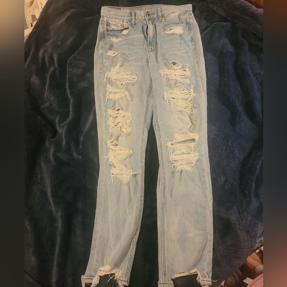 American Eagle Mom Jeans Sz 6 long